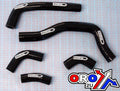 HOSE KIT 5pcs 05-08 CRF450R BLK, SILICONE RADIATOR HOSE HONDA