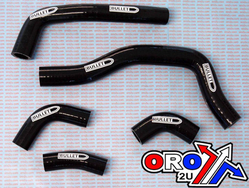 HOSE KIT 5pcs 05-08 CRF450R BLK, SILICONE RADIATOR HOSE HONDA