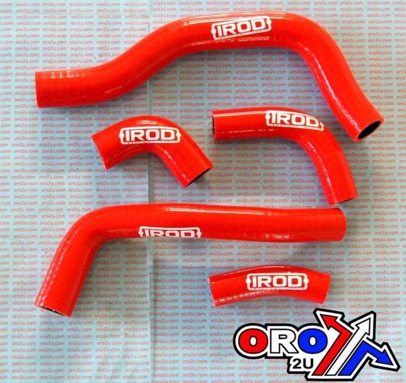 HOSE KIT 5pcs 06-08 CRF450R RED, SILICONE RADIATOR HONDA, IROD 010009