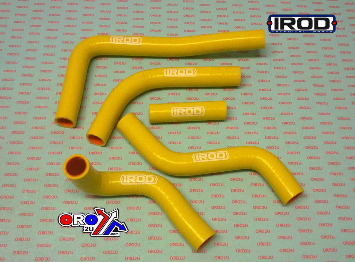 HOSE KIT 5pcs 08-17 RMZ450 YELLOW, SILICONE RADIATOR SUZUKI, IROD 010034