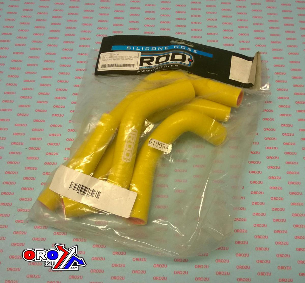 HOSE KIT 5pcs 08-17 RMZ450 YELLOW, SILICONE RADIATOR SUZUKI, IROD 010034