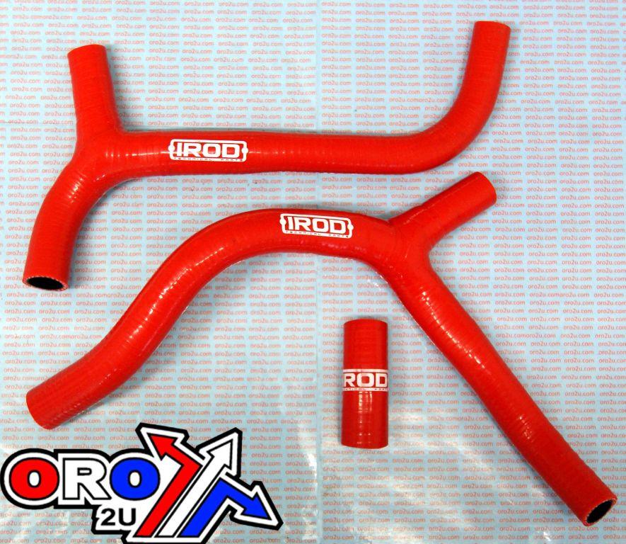 HOSE Y KIT 3pcs 09-12 CRF450 RED KIT/3, SILICONE RADIATOR HOSE HONDA, IROD 010010