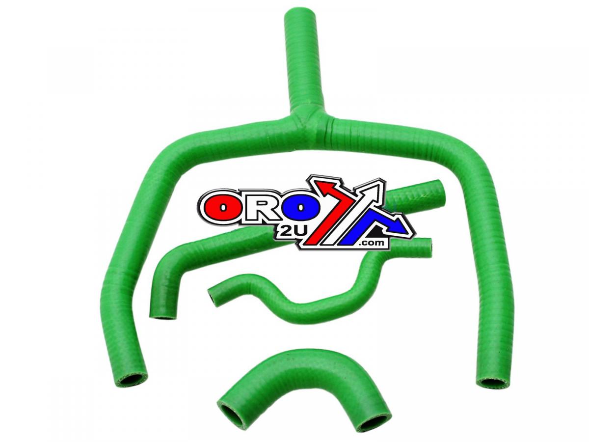 HOSE 09-14 KXF250 GREEN Y KIT4, SILICONE RADIATOR COOLING