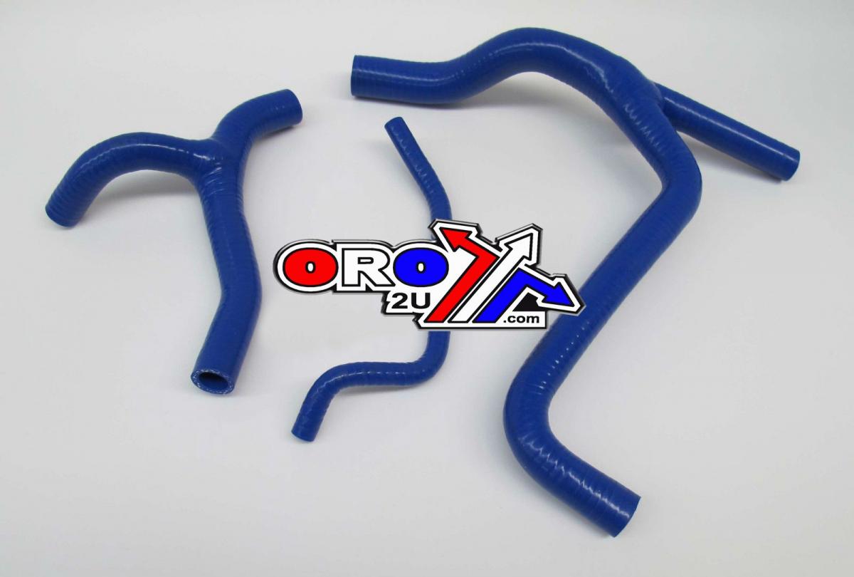 HOSE Y KIT 3pcs 09-14 KXF450 BLUE SILICONE RADIATOR Y SET