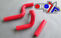 HOSE KIT 3pcs KX85 100 98-13 RED, SILICONE RADIATOR KAWASAKI