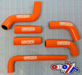 HOSE SET 6pcs EXC450-525 ORANGE, SILICONE RADIATOR 04-07 KTM, IROD 010041
