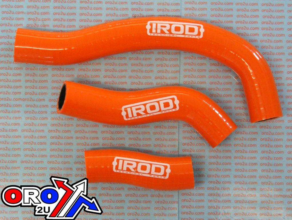HOSE KIT 3pcs SXF450 07-10 KTM, SILICONE RADIATOR ORANGE, IROD 010043
