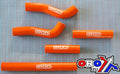 HOSE KIT 5pcs SX-F 250 05-06 KTM, SILICONE RADIATOR ORANGE SXF250