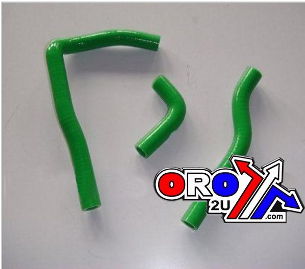 HOSE KIT 3pcs  KX65, RM65 GREEN SILICONE RADIATOR