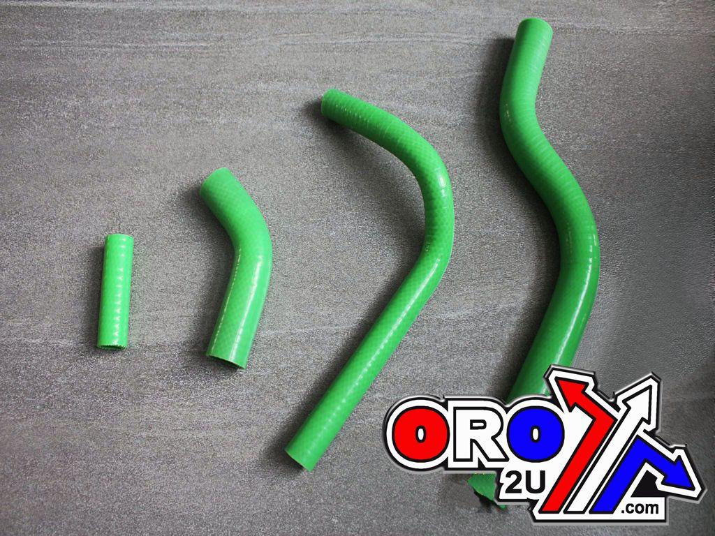 HOSE KIT 4pcs KXF250 2004 KAWASAKI, Suzuki RMZ250 SILICONE RADIATOR COOLING GREEN