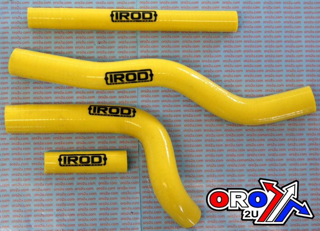HOSE KIT 4pcs 01-08 RM125 YELLOW, SILICONE RADIATOR SUZUKI, IROD 010026