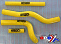 HOSE KIT 4pcs 01-08 RM125 YELLOW, SILICONE RADIATOR SUZUKI, IROD 010026