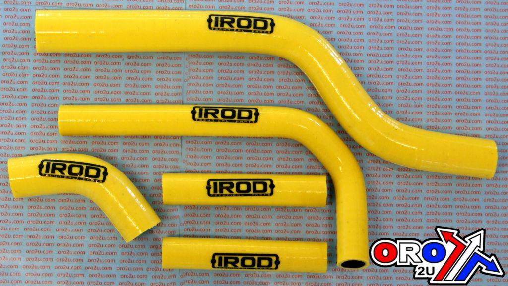 HOSE KIT 5pcs 05-06 RMZ250 RM-Z250 YELLOW, SILICONE RADIATOR SUZUKI, IROD 010028