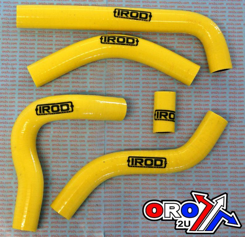 HOSE KIT 5pcs 2006 RMZ450 RM-Z450 YELLOW, SILICONE RADIATOR SUZUKI, IROD 010032