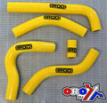 HOSE KIT 5pcs 2006 RMZ450 RM-Z450 YELLOW, SILICONE RADIATOR SUZUKI, IROD 010032