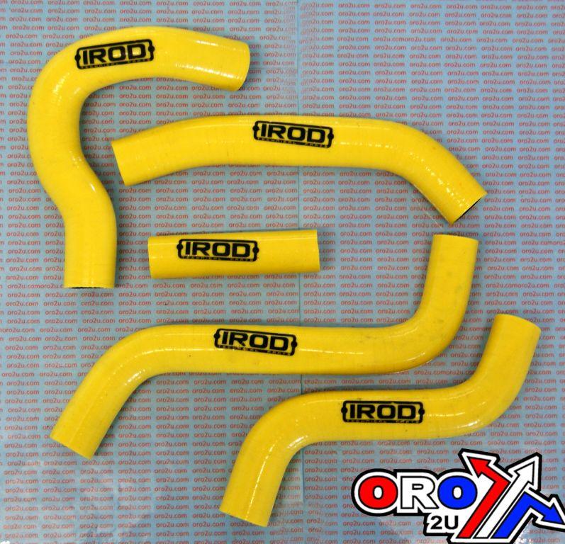 HOSE SET 5pcs 2007 RMZ450 YELLOW, SILICONE RADIATOR SUZUKI, IROD 010033