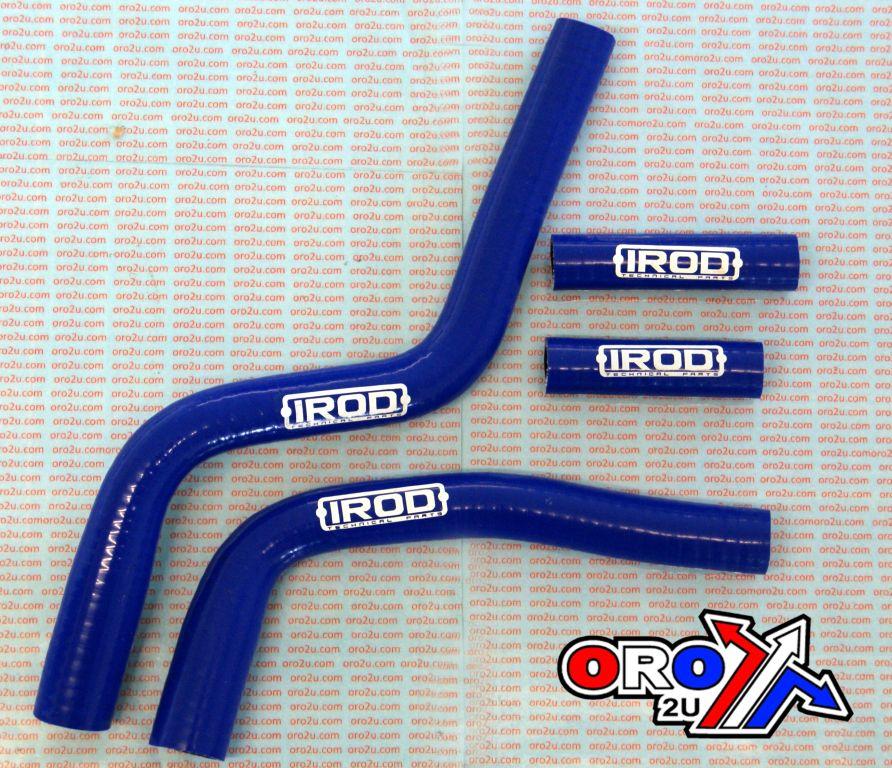 HOSE KIT 4pcs 03-20 YZ125 BLUE, SILICONE RADIATOR YAMAHA, IROD 010046