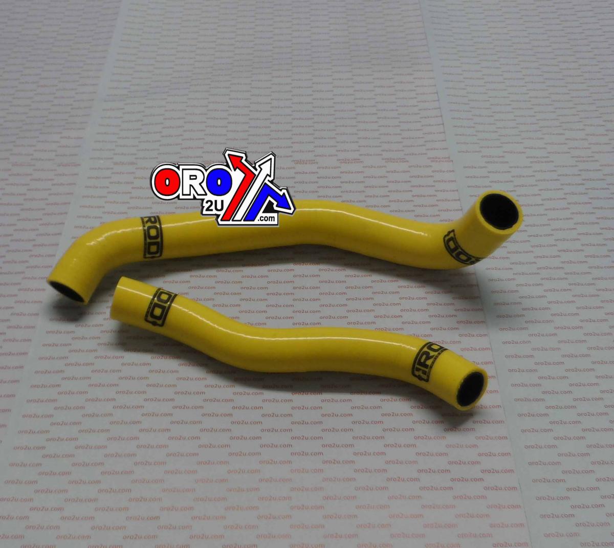 HOSE KIT 2pcs SUZUKI LTZ400 03-08 LT-Z400, Kawasaki KFX400 SILICONE RADIATOR YELLOW, 121411524, 010506