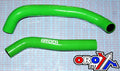 HOSE KIT 2pcs KFX400 03-07 KAWASAKI, SILICONE RADIATOR GREEN ATV, IROD 010505