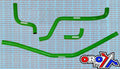 HOSE KIT KFX700 03-07 KAWASAKI, SILICONE RADIATOR GREEN ATV, IROD 010507