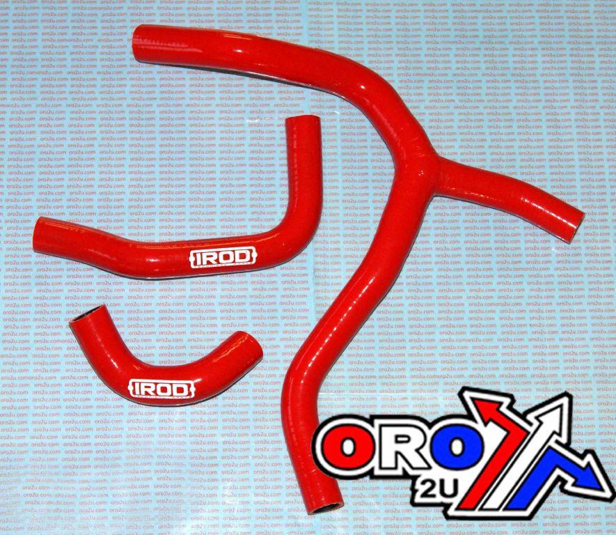 HOSE Y KIT 3pcs CRF450R 13-14 RED, SILICONE RADIATOR RED, IROD 010066