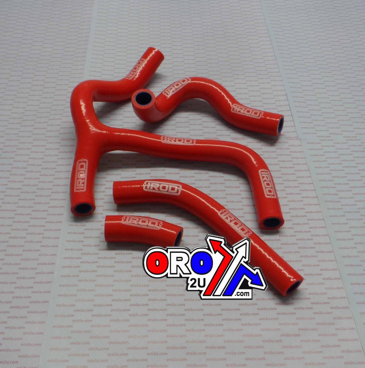HOSE Y KIT 4pcs CRF450R 2015-16 RED, SILICONE RADIATOR RED, IROD