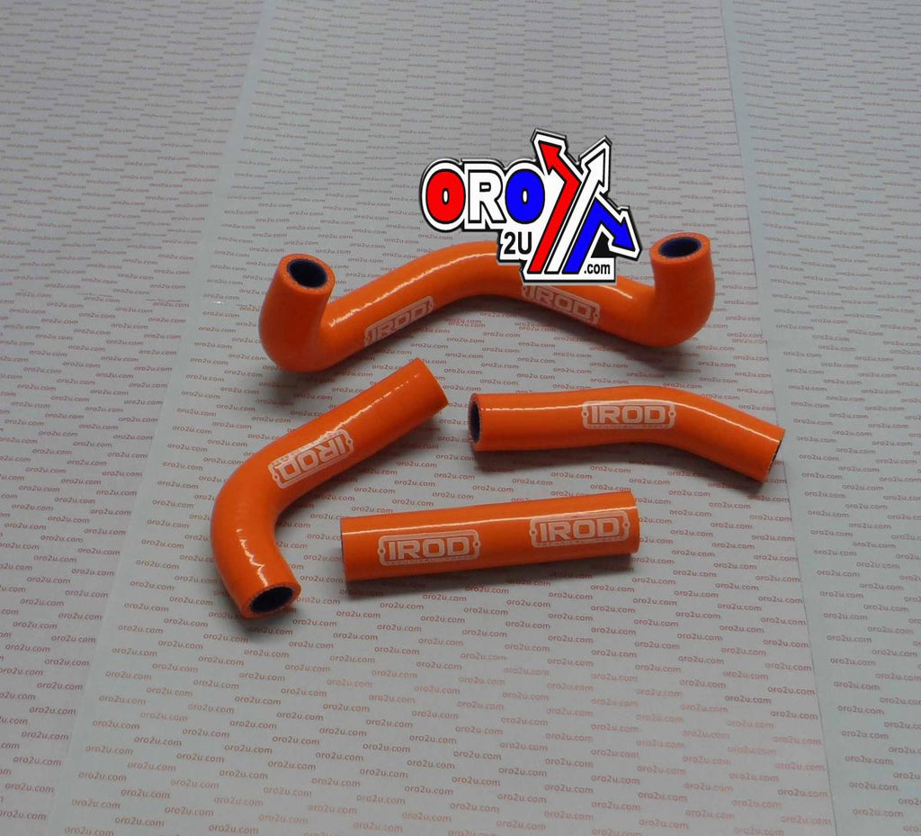 HOSE KIT 4pcs KTM SX50 2009-12, SILICONE RADIATOR ORANGE, IROD 010064