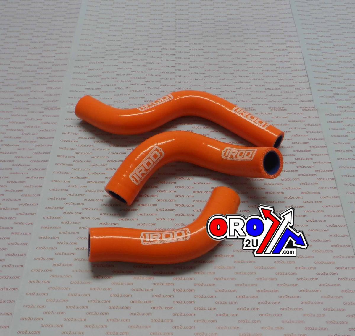 HOSE KIT 3pcs KTM350 Freeride 12-14, SILICONE RADIATOR ORANGE, IROD 010072