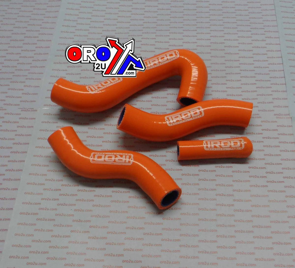 HOSE KIT 4pcs KTM EXC450 EXC500 12-13, SILICONE RADIATOR ORANGE, IROD 010075