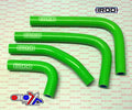 HOSE KIT 4pcs KX250F KAWASAKI KXF250 2017, SILICONE RADIATOR GREEN, IROD 010102