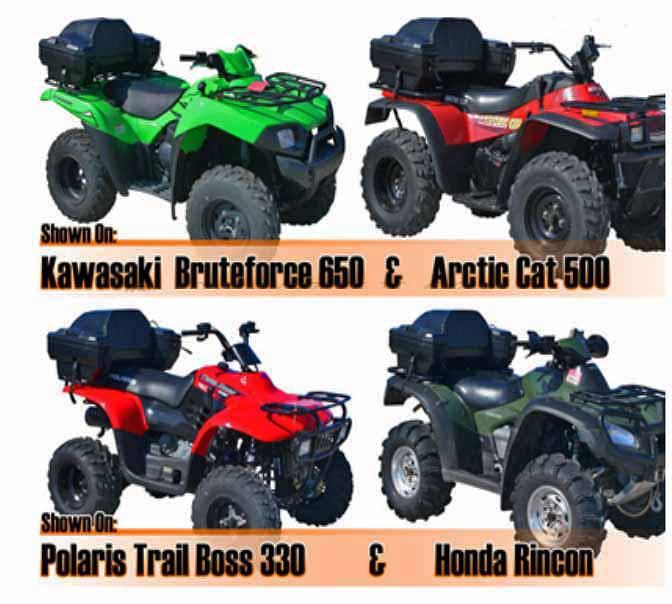 ATV CARGO BOX WITH BACK REST KS8020