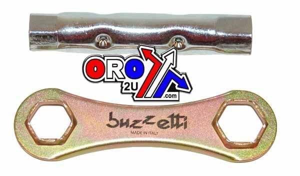 PLUG WRENCH 16-18mm x 140, DOUBLE HEXAGON BUZZETTI 4856
