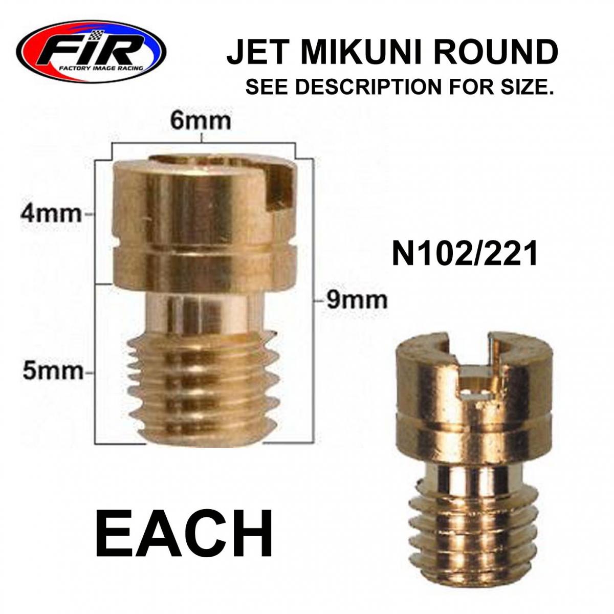 JET 157.5 MIKUNI N102/221ROUND