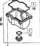 CARBURETOR DRAIN PLUG O-RING 18.6X2.4 NITRILE 16075-GHB-B00 18-4641