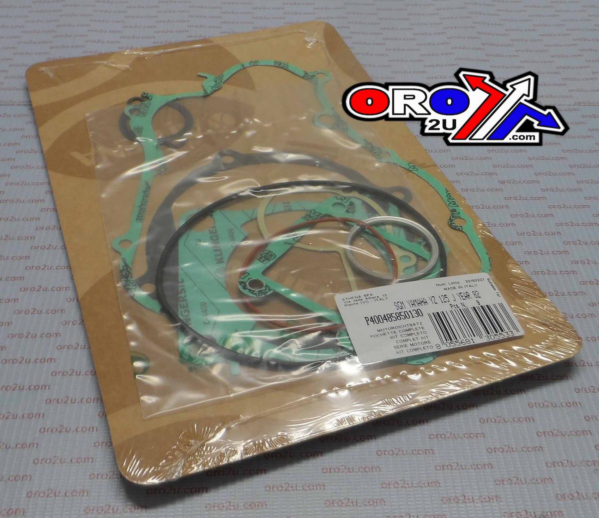 GASKET FULL SET 1982 YZ125, ATHENA P400485850130 YAMAHA