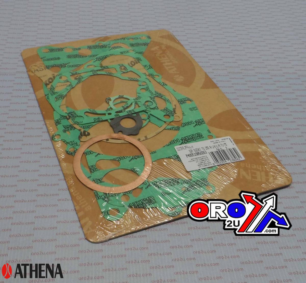 GASKET FULL SET TS250 71-75, ATHENA P400510850263 SUZUKI
