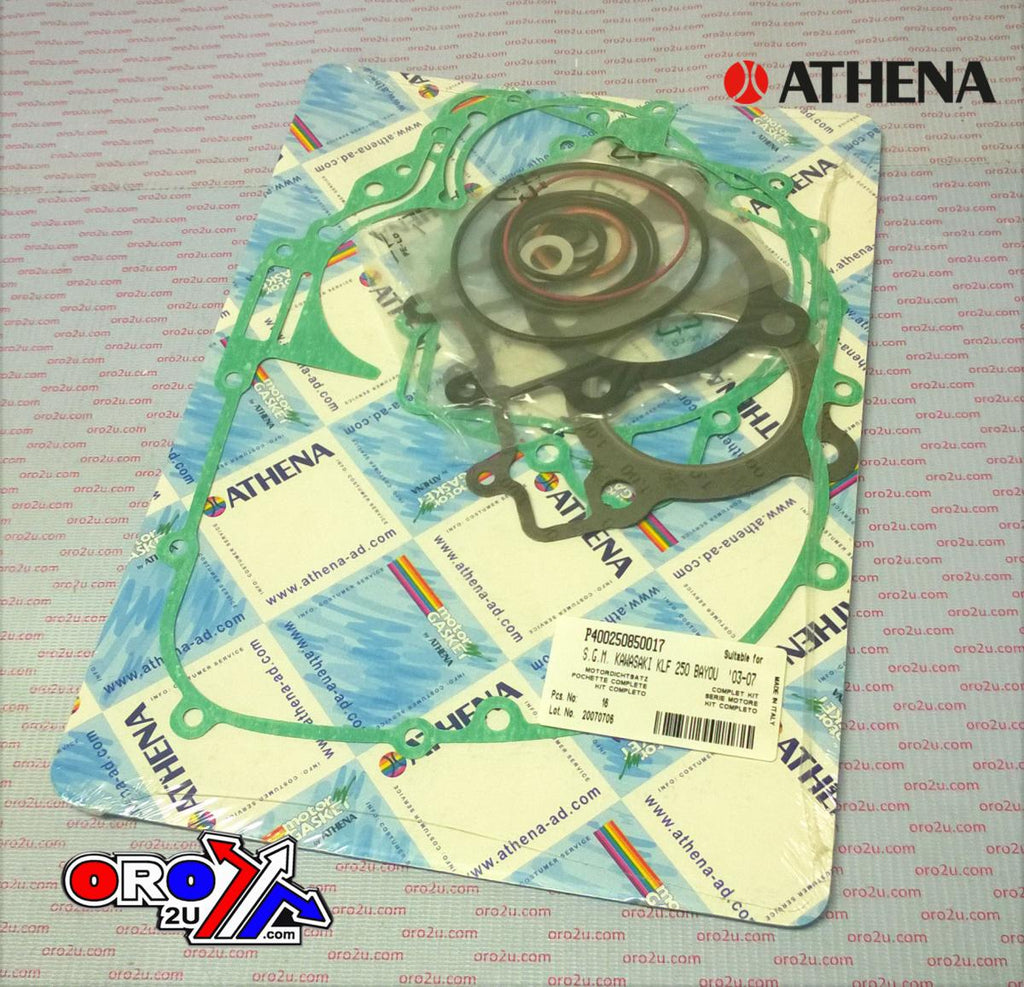 COMPLETE GASKET KIT KLF 250 BAYOU 03-11, ATHENA P400250850017 KAWASAKI