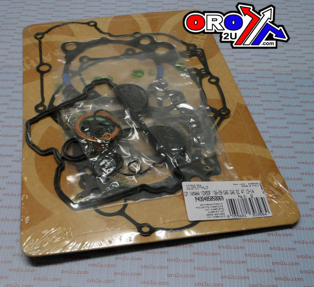 COMPLETE GASKET KIT YAMAHA YZ450F 06-09, ATHENA P400485850069 GAS GAS EC450 13-15 CCM MX 450 08