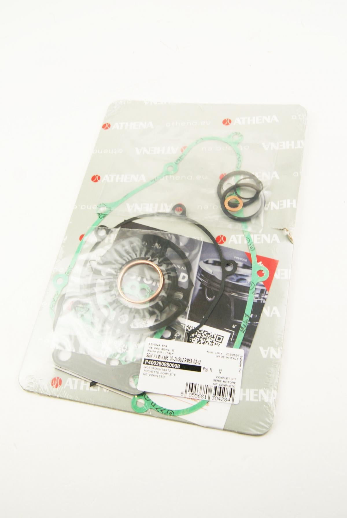 COMPLETE GASKET KIT SUZUKI RM65 03-05, ATHENA P400250850008 KAWASAKI KX65 00-26