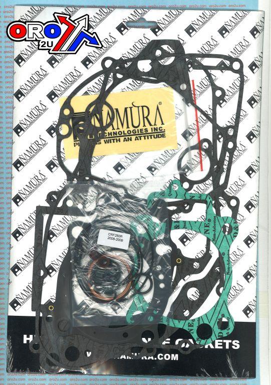 GASKET FULL SET 04-09 CRF250, NAMURA NX-10030F HONDA MX