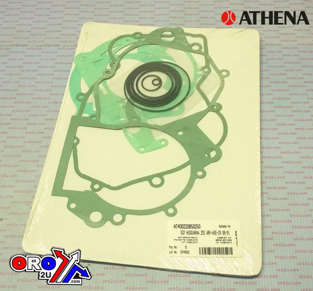 COMPLETE GASKET KIT CR/WR/WRK 240/250/260 89-93, ATHENA P400220850250 HUSQVARNA