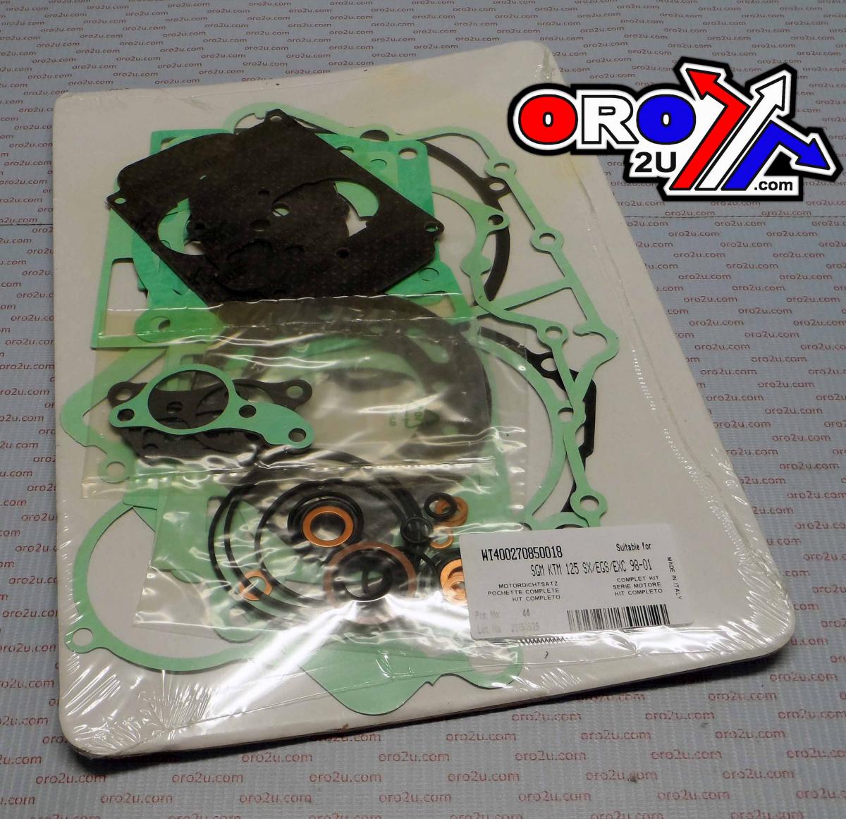 COMPLETE GASKET KIT KTM EGS/EXC/SX 125 98-01, ATHENA P400270850018