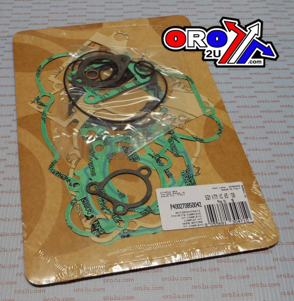 COMPLETE GASKET KIT KTM SX/XC 65 01-08, ATHEAN P400270850042