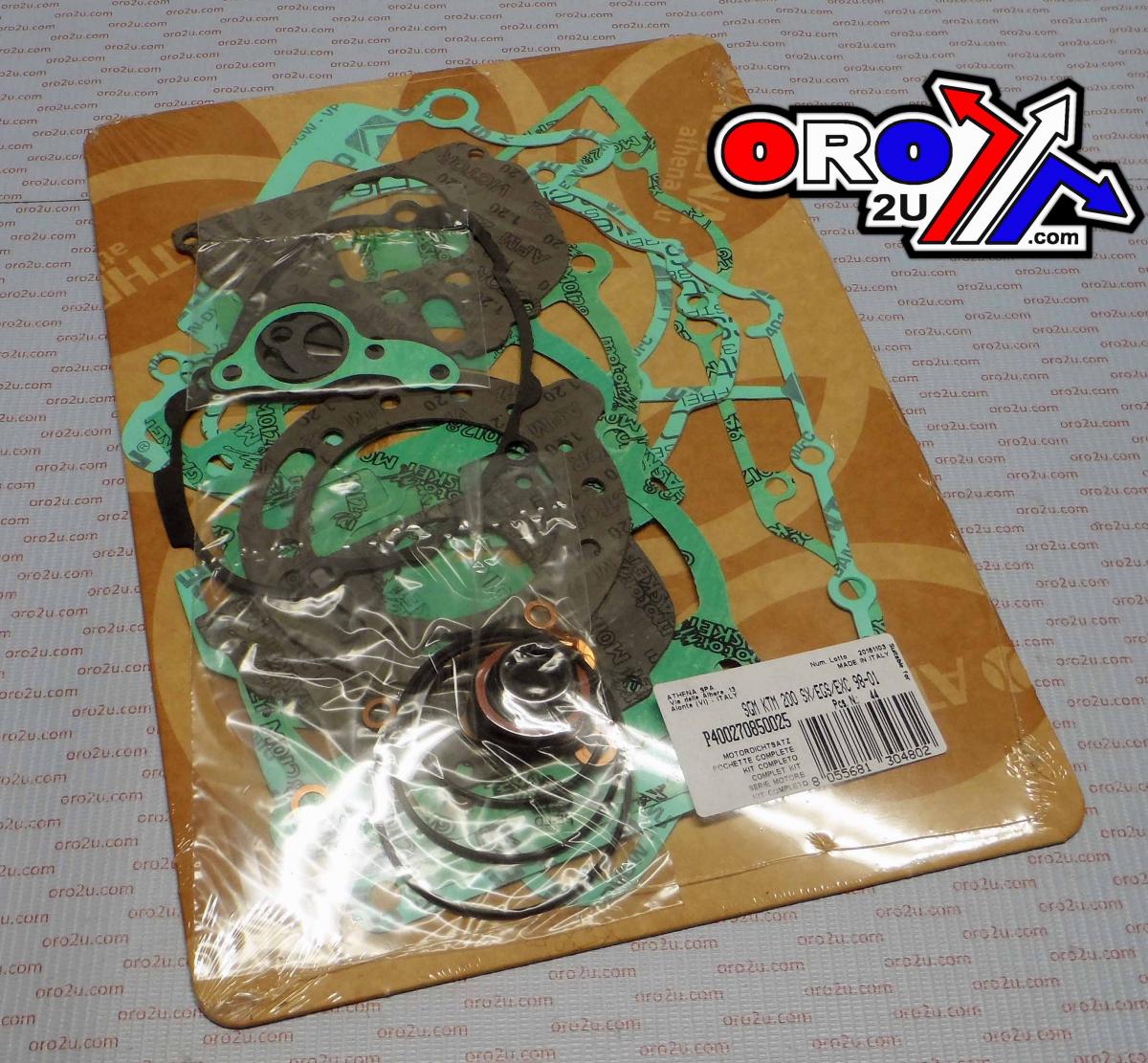 COMPLETE GASKET KIT KTM 200 98-01, ATHENA P400270850025