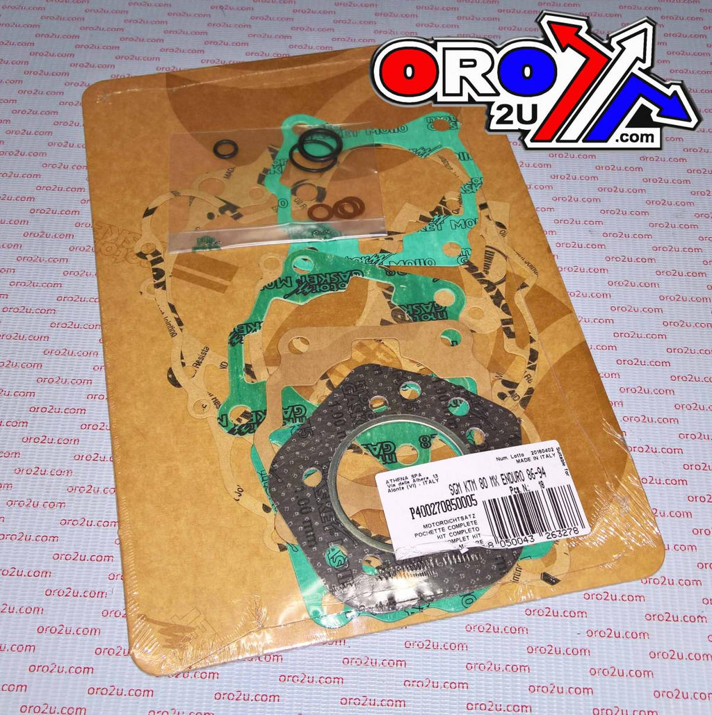 COMPLETE GASKET KIT KTM MX 80 1986 -1988, ATHENA P400270850005