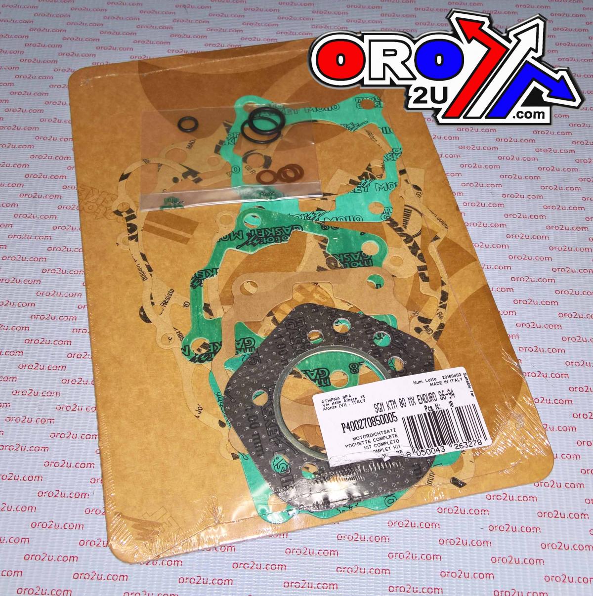 COMPLETE GASKET KIT KTM MX 80 1986 -1988, ATHENA P400270850005