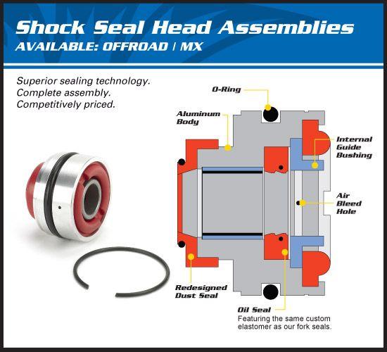 REAR SHOCK SEAL BLOCK 16.0x46, ALLBALLS 37-1113 CR RM