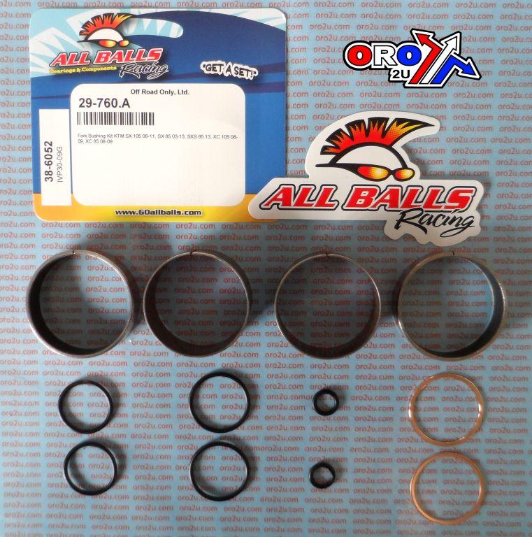 FORK BUSHING KIT 03-14 KTM SX/SXS/XC85/105, ALLBALLS 38-6052 DIRT