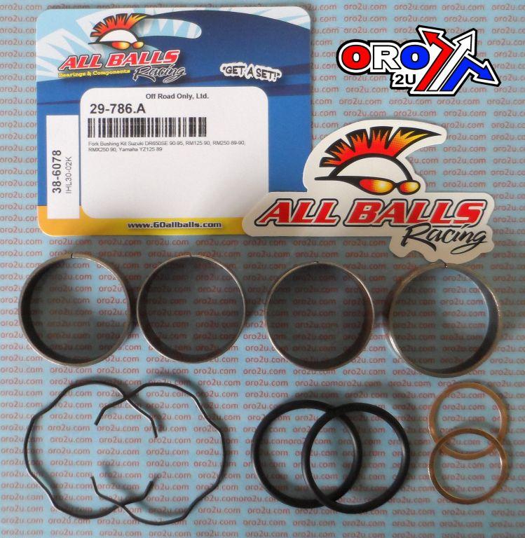 FORK BUSHING KIT 89-90 YAM YZ/SUZ RM 125/250, ALLBALLS 38-6078 DIRT