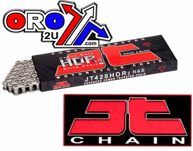 DRIVE CHAIN HEAVY DUTY 428HDR 134L NICKEL-BLACK JTC428HDRNB134SL